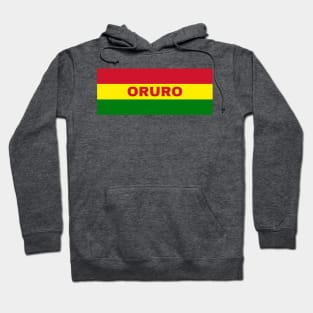 Oruro City in Bolivian Flag Colors Hoodie